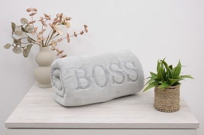Полотенце BOSS 85x155 UK-BOSS-lightgray фото