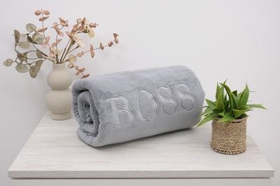Полотенце BOSS 85x155 UK-BOSS-gray фото